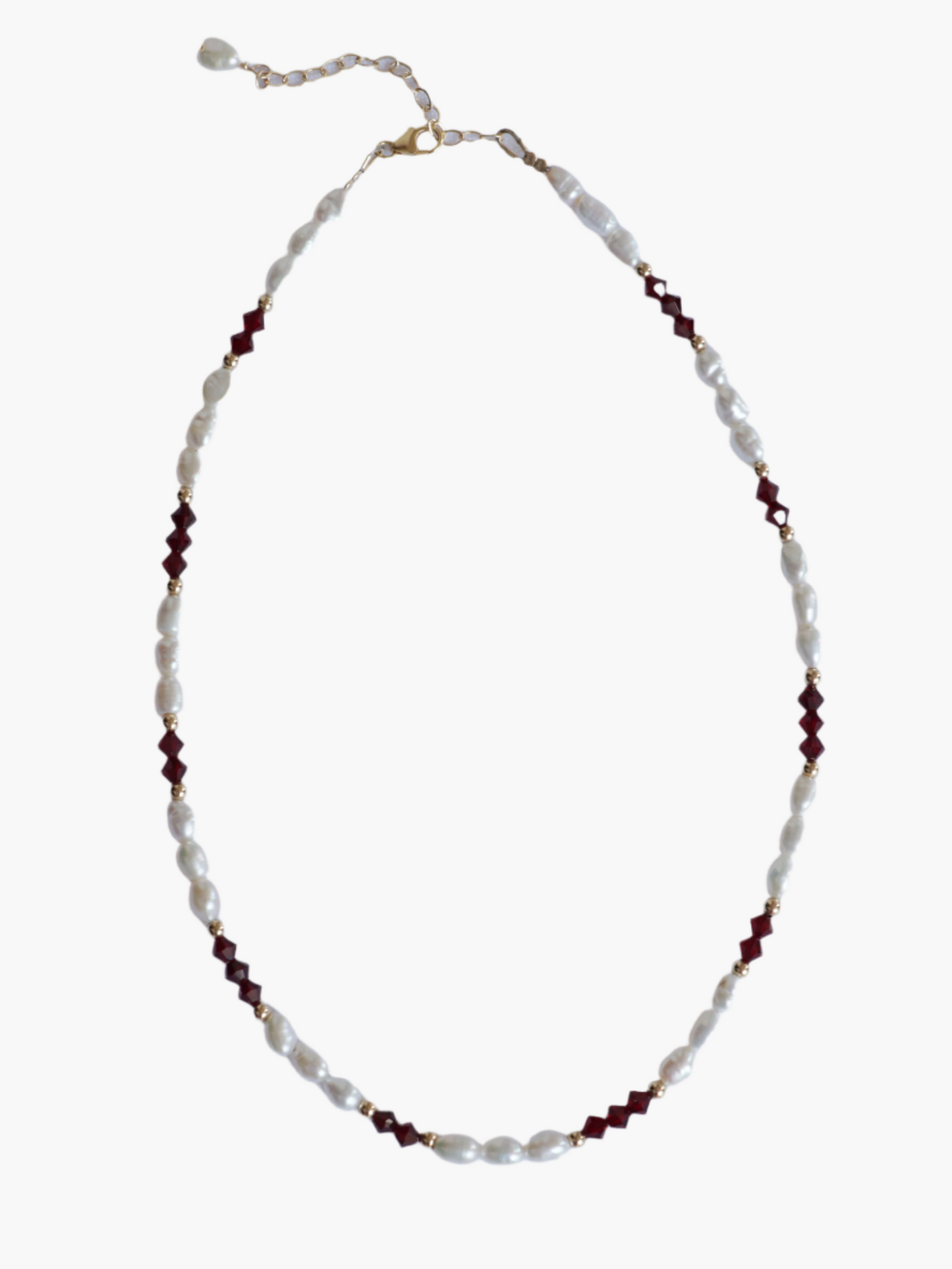 ALAMOR BORDEAUX GOLD NECKLACE
